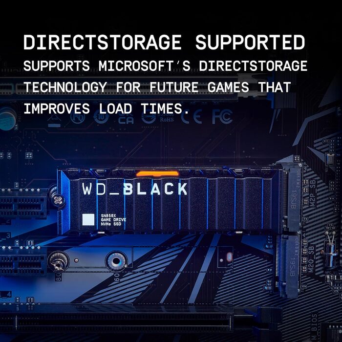 SSD накопичувач WD_BLACK SN850X 4TB PCIe Gen4 з радіатором | NVMe, 7300 МБ/с, 6300 МБ/с