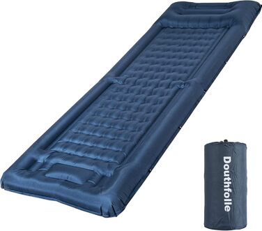 Douthfolle 12cm Camping Sleeping Pad - Inflatable Sleeping Mat with Foot Pump - Waterproof & Super King Size for Hiking, Outdoor, Camping, Tent & Travel