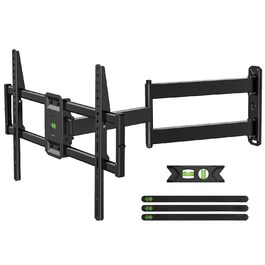 Кріплення для телевізора USX MOUNT на стіну з подовженою балкою, для LCD/LED/OLED телевізорів 37-80 дюймів, витягування 814 мм, регульоване нахилом та поворотне на 180°, VESA до 600x400 мм, вантажопідйомність до 45 кг, ідеально для кутового монтажу