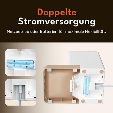 Автоматичний годівниця для котів та собак PetSnowy 4L з Wi-Fi, керування через додаток, подвійне живлення, свіжість корму, 1-10 прийомів на день, кремово-білий колір
