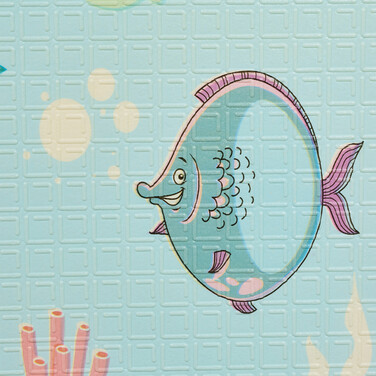 Relaxdays Foldable Play Mat - Land and Sea Animals