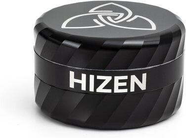 Алюмінієва магнітна подрібнювачка HIZEN для трав та спецій, без різьби, ультралегка, зносостійка, чорна, Ø6,3 см