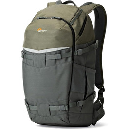 Рюкзак Lowepro Flipside Trek 450 для фототехніки, DSLR та об'єктивів, з відділенням для ноутбука та аксесуарів, сірий, 17 x 26 x 31 см