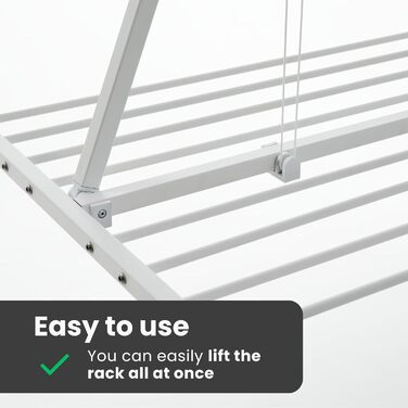 Сушарка для білизни Foxydry Mini - вертикальна, складна, алюміній та сталь, 128x54x25 см