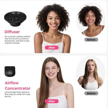 Airstyler Pro 7-в-1: Набір для укладки волосся Atopskins з фен-щіткою, плойкою та насадкою для локонів, 11000 об/хв, для створення об'єму, локонів та випрямлення волосся, зелено-золотий (чорно-золотий)