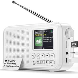 Портативне DAB/FM радіо з Bluetooth, кольоровим дисплеєм 2.4