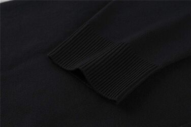 Чоловічий кардиган Runcati без коміра, в'язаний, легкий, перехідний (чорний, XXL)