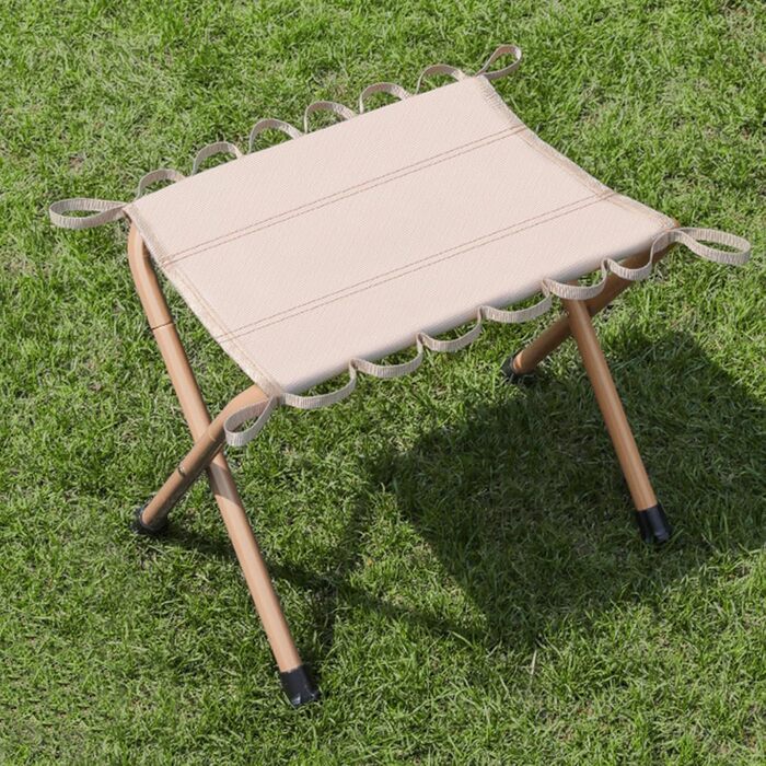 Складаний стільчик для кемпінгу та відпочинку на природі - XL, бежевий