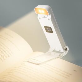 LED Кліпса-лампа для читання Nixtrve: 3 режими, 5 рівнів яскравості, USB-C, таймер, захист очей