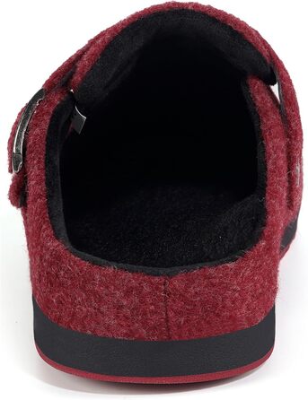 Тапочки халатні з фетру Gaatpot, зимові, теплі, для дому, чоловічі/жіночі, розмір 36-46 (43 EU), червоний A