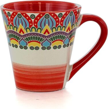 Сервіз Elama Tafelservice з кераміки, керамічний, з малюнком Мандала, багатокольоровий, круглий, зелений, 16 предметів, блакитний