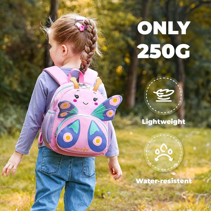 Дитячий рюкзак PROTAURI для школи, садочка та подорожей: рюкзак з малюнком тварин для дітей 3-5 років