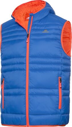 Чоловіча степкова жилетка NORDCAP, легка outdoor жилетка, тепла та вітронепроникна, спортивний гільє з капюшоном та кишенями на блискавці, розмір M-3 (L, Синій)