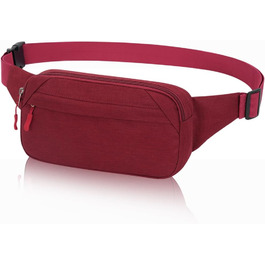 Сумка на пояс для чоловіків та жінок. Спортивна фанна-пак для подорожей, прогулянок з собакою та активного відпочинку (червона)