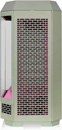 Thermaltake The Tower 300 Bumblebee: Корпус ПК Micro-ATX/mini-ITX з вертикальним дизайном, 3 скляні панелі, 2 вентилятори 140мм, підтримка радіатора 420мм