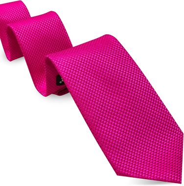 Комплект краваток Barry.Wang: краватка, кишеньковий хустинка та запонки для весілля та ділових зустрічей, маджента