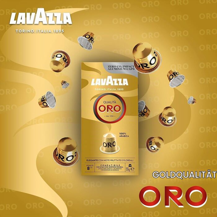 Кава в капсулах Lavazza Qualità Oro Espresso для Nespresso Original, 10 шт. x 2 упаковки (алюміній)