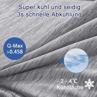 Охолоджуюча ковдра MH MYLUNE HOME Arc-Chill 200x220 см, літня двостороння ковдра-покривало, сіра