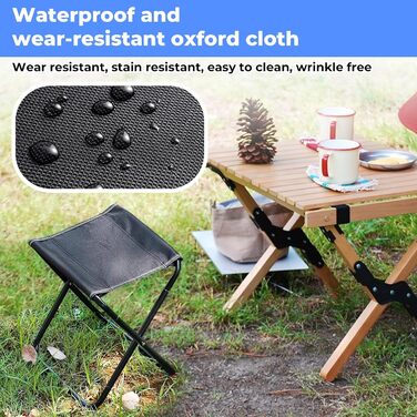 Складний стільчик Falthocker для відпочинку на природі: сад, пляж, кемпінг - легкий та компактний з сумкою для зберігання