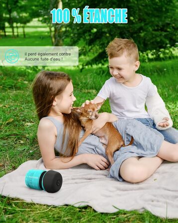 Складана пляшка для води для собак Lesotc, 520 мл, блакитний колір, для прогулянок та подорожей