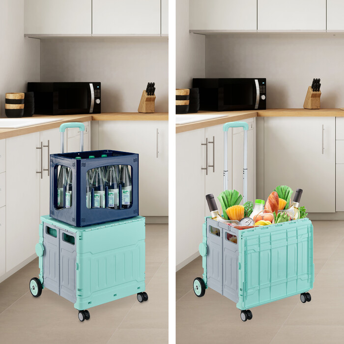 Relaxdays Shopping Trolley with Lid