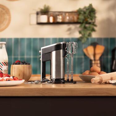 Ручний міксер Cecotec PowerTwist 500 Full Steel: 500 Вт, 5 швидкостей + Turbo, 3 насадки, сталь