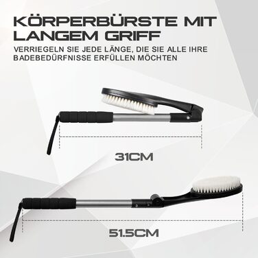 Набір з 3-х спинних щіток Easace з аплікаторами для лосьйонів, щітка для тіла з довгою ручкою, суха щітка для тіла, аплікатор для крему на спину