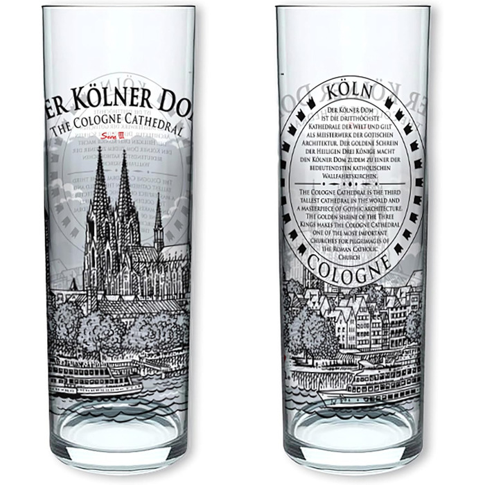 3forCologne Kölsch glasses, 6-pack, assorted colors, 0.2ml, Cologne sticks with Basic Law, beer glasses, drinking glasses with print. (MADE IN GERMANY), Size: MIX4