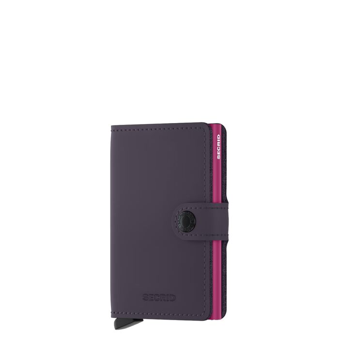 Гаманець Secrid Miniwallet Matte Dark Purple-fuchsia (10.2 x 6.5 x 2.1 см) - Оригінальний жіночий та чоловічий
