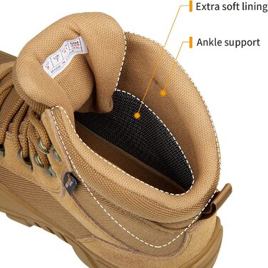 Черевики FREE SOLDIER для чоловіків: тактичні, туристичні, бойові, для активного відпочинку та військової підготовки (42 EU, Коричневий)