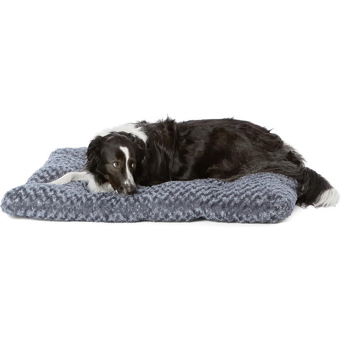 Amazon Basics Machine Washable Dog Bed for Large Dogs - Washable and Durable, 102 x 69 x 9 cm, Gray Swirl