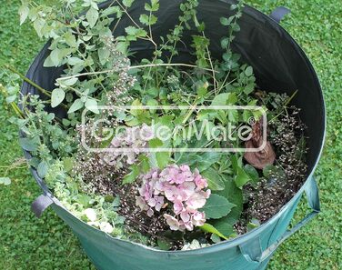 Садовий мішок GardenMate 160 л, саморозкладний, поліестер Oxford 600D, набір 3 шт.