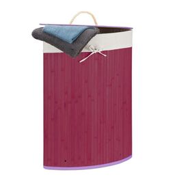Relaxdays Bamboo Laundry Basket