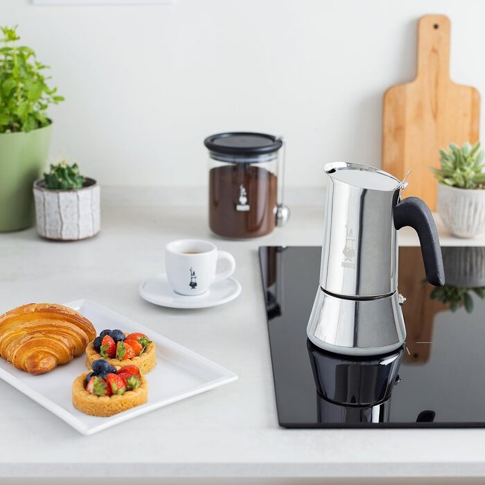 Кавомашина Bialetti Venus Induction - 4 чашки, нержавіюча сталь, срібна