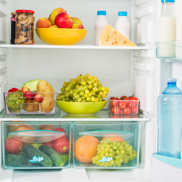 Relaxdays Refrigerator Organizer with Handles