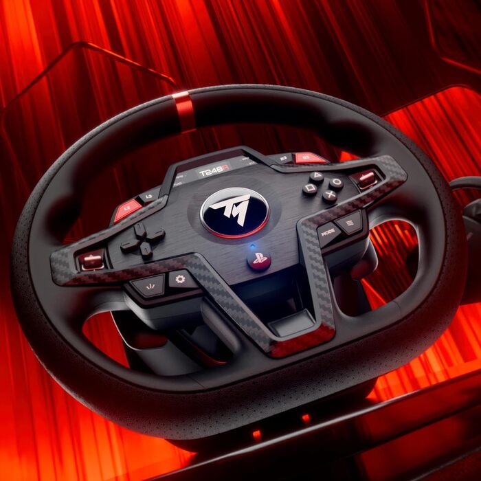 Руль та педалі Thrustmaster T248 Force Feedback для PS5, PS4, PC (оновлена версія)