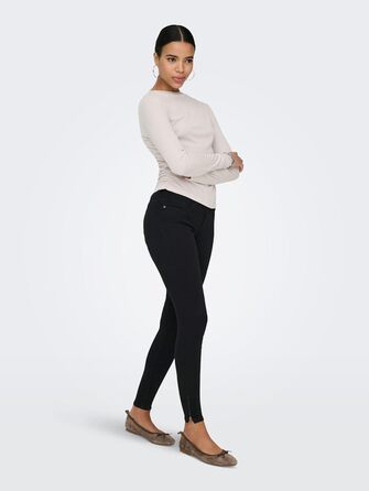 Жіночі джинси Only Kendell Skinny Fit, чорні, середньої посадки, укорочені (L/30L)