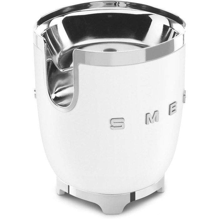 Електрична соковижималка для цитрусових Smeg CJF01PGEU, ручний прес, універсальний конус, 70 Вт, матовий білий