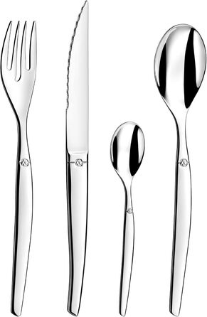 Lou Laguiole - Jet - 24-Piece Stainless Steel Cutlery Set