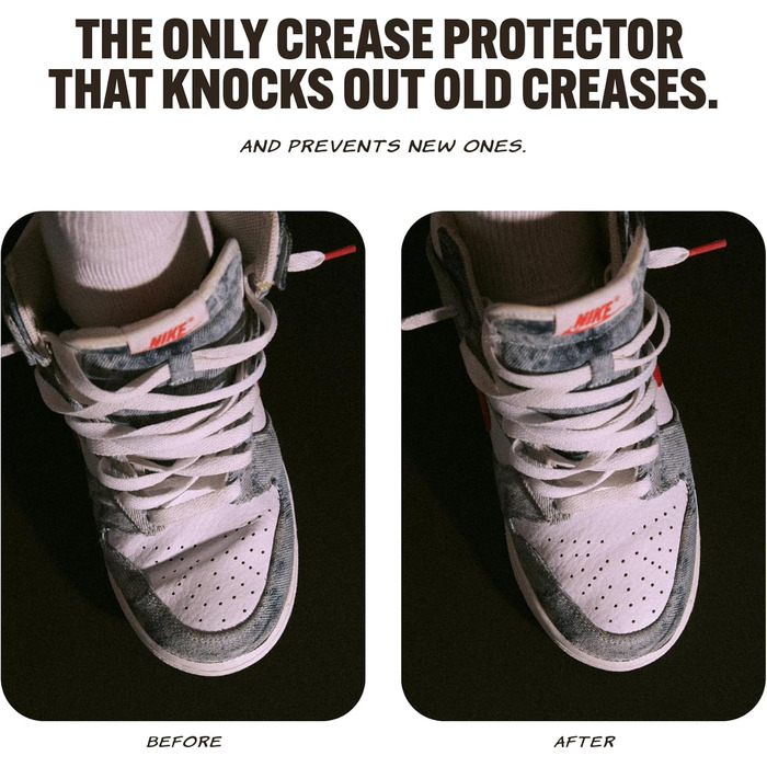 Crease Beast Memory Foam Crease Protector - Prevents Creases in New & Old Shoes - For Jordans, Dunks, Air Force