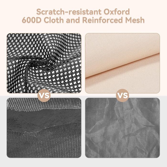 Клітка-вигул для цуценят та тварин 4 Pet, розкладний вольєр для собак та котів, для дому, з блискавкою, портативний, M, блакитно-білий (L з мискою, темно-сірий та бежевий)