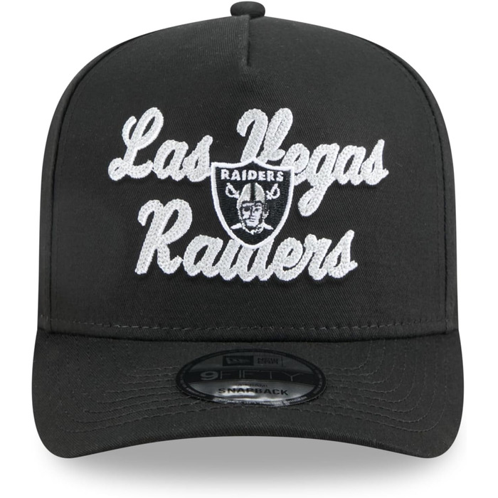 Кепка New Era NFL Las Vegas Raiders 9Forty A-Frame чорна, оригінальна бейсболка