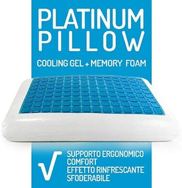 Orthopedic Pillow Gel + Memory Foam 60x40x12 | Crown Sleep