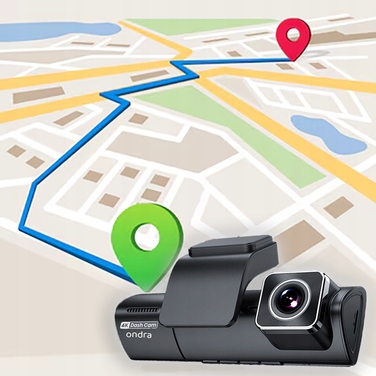 Автомобільний відеореєстратор Ondra XR170 4K UHD: 3 камери, GPS, Wi-Fi