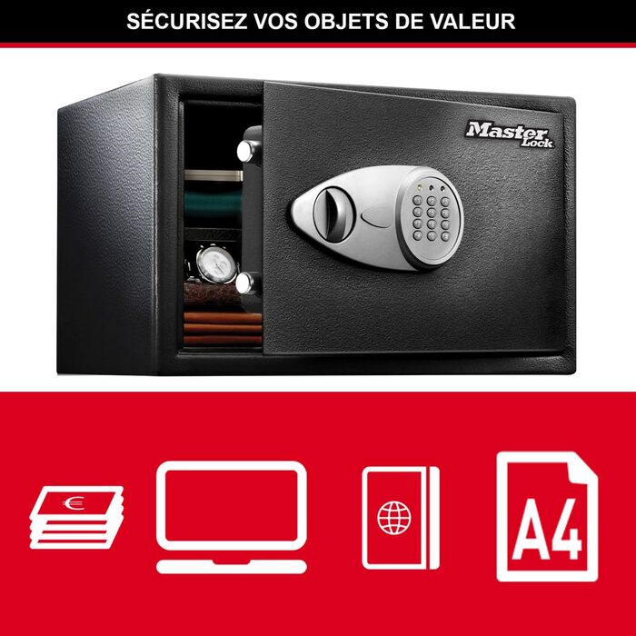 Сейф Master Lock з електронним кодовим замком, 16 л, 22 x 35 x 27 см