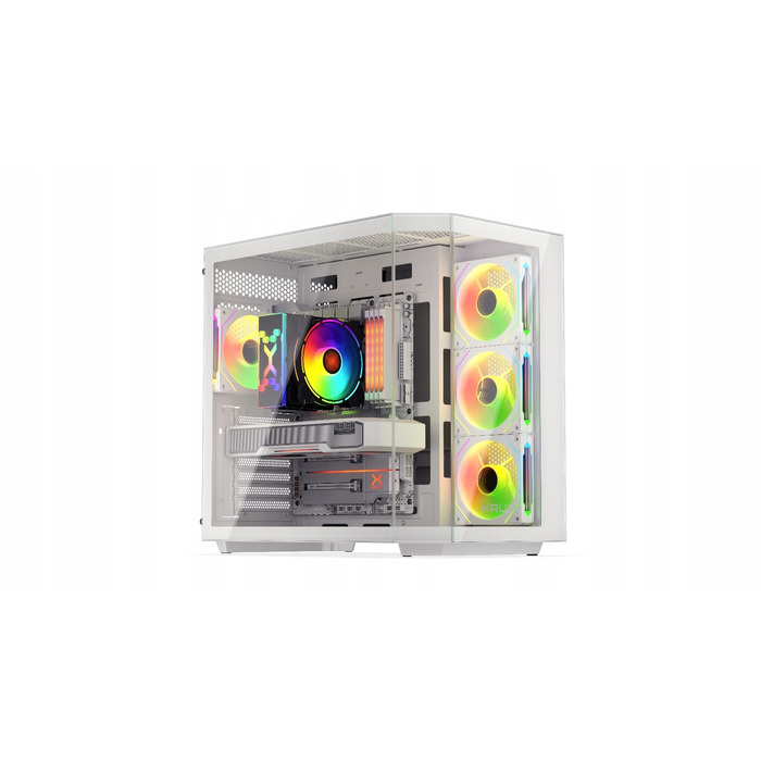 Корпус ATX KRUX Empero White, 4 вентилятори 120мм ARGB, тип 
