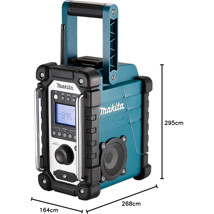 Радіо для будівельного майданчика Makita DMR112 з DAB+ та Bluetooth (7,2 В - 18 В, без акумулятора, без зарядного пристрою)