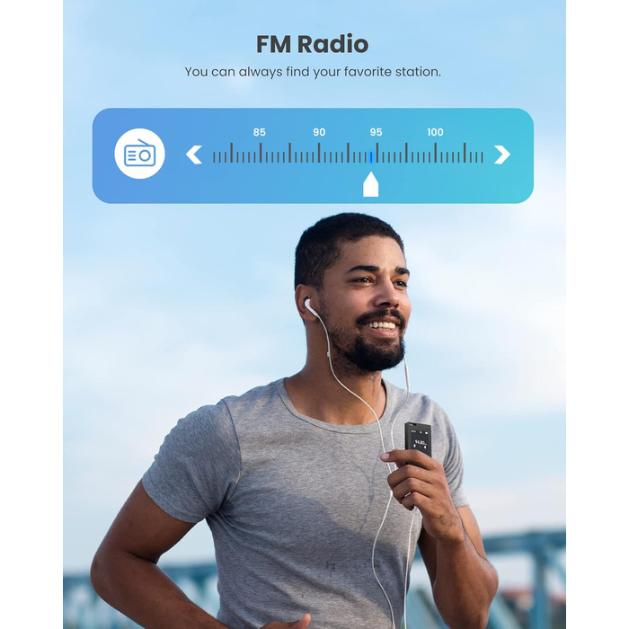 MP3 плеєр DODOSOUL 64GB з Bluetooth, FM-радіо, диктофоном та підтримкою E-Book та фотоальбомів