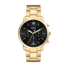Годинник чоловічий Fossil Neutra Chronograph, кварцовий, з браслетом з нержавіючої сталі (Smokey Black)
