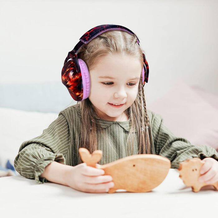Навушники для захисту від шуму для дітей з аутизмом, для малюків та підлітків, ідеальні для феєрверків та концертів, SNR 28 dB